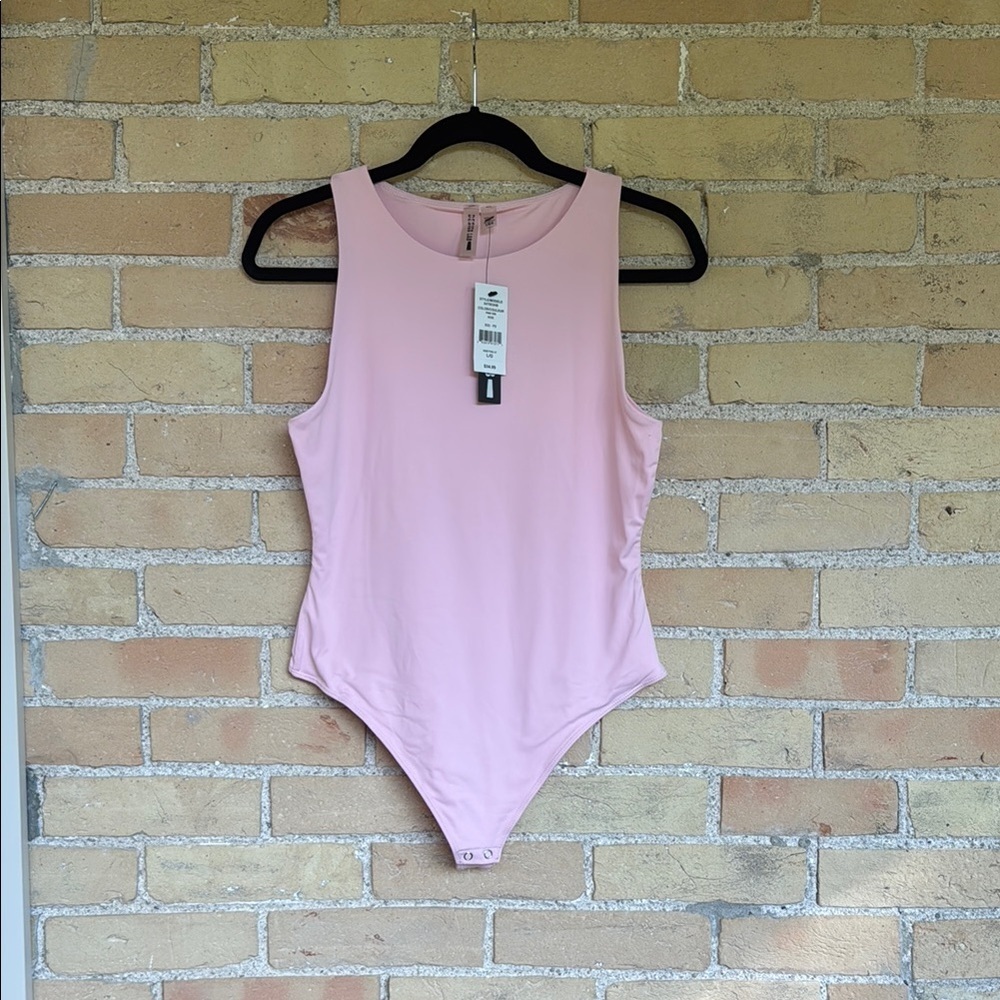 NWT Design Lab Pink Sleeveless Bodysuit